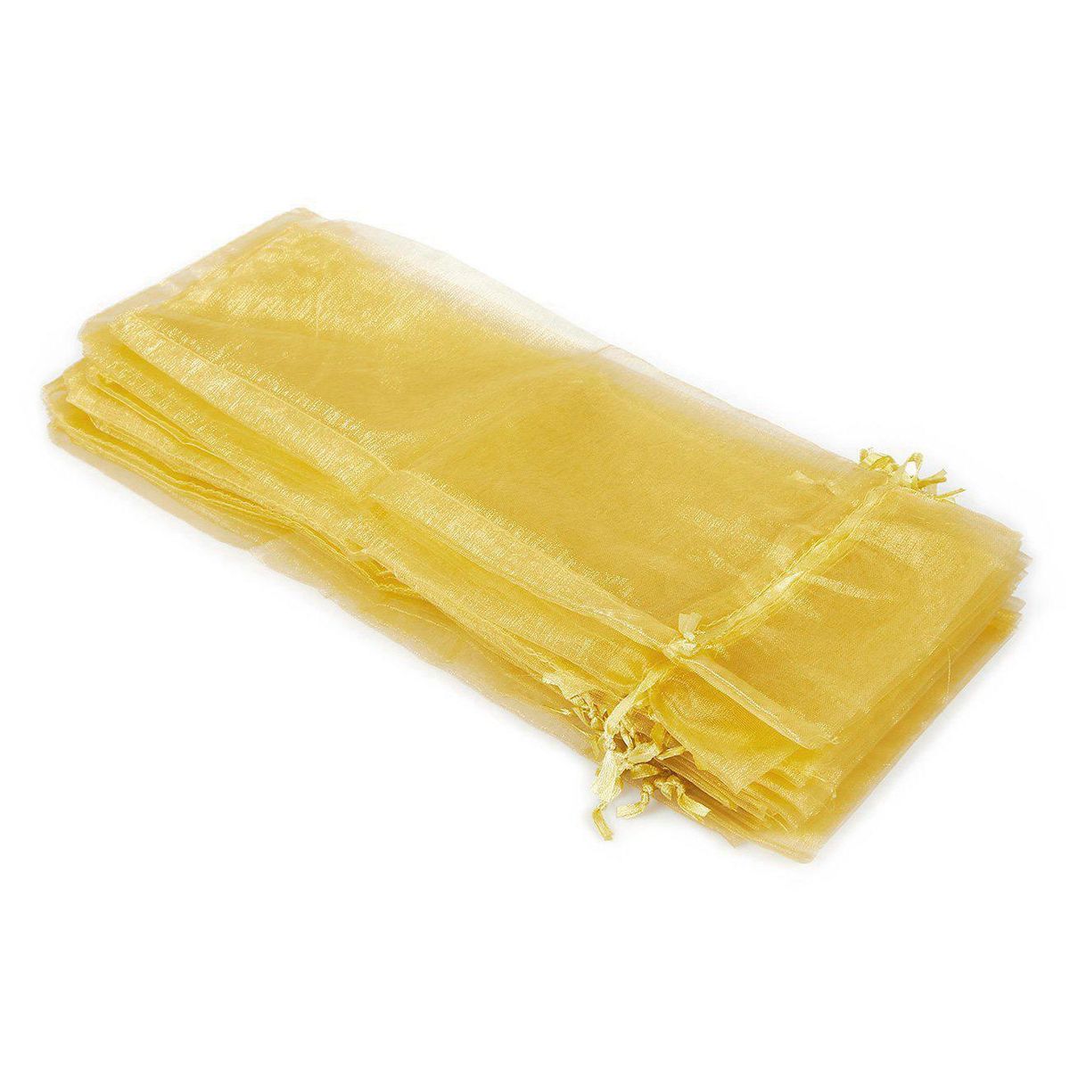 24-Pack Wine Organza Bags -Wine Wrapping Bags Gold, 37 x 14c