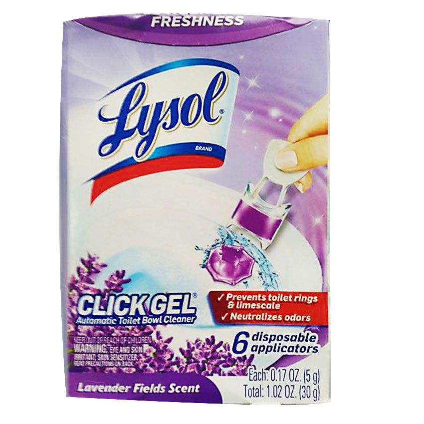 Click Gel Automatic Toilet Bowl Cleaner, Lavender, 6ct