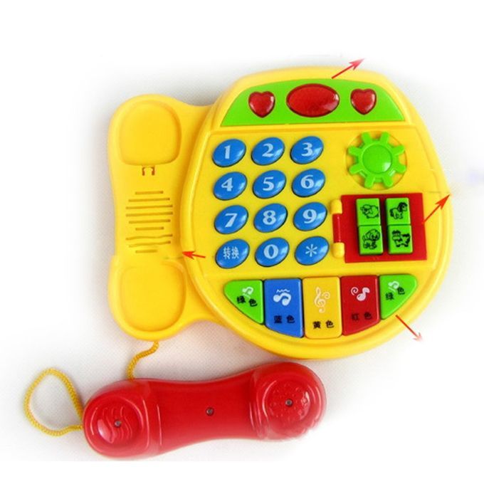 Artoon  Ons Phone Edu Ational Intelligen E Developmental Toy Gift-red&yellow