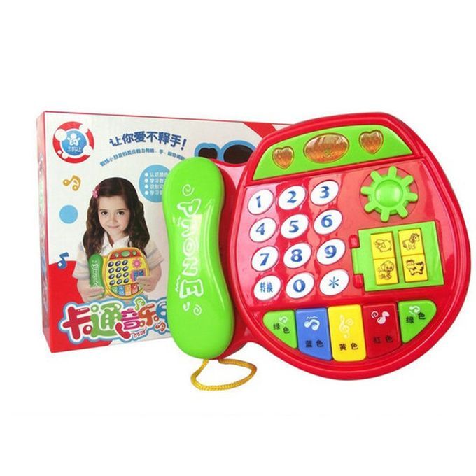 Artoon  Ons Phone Edu Ational Intelligen E Developmental Toy Gift-red&yellow