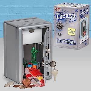 METAL LOCKER BANK SILVER