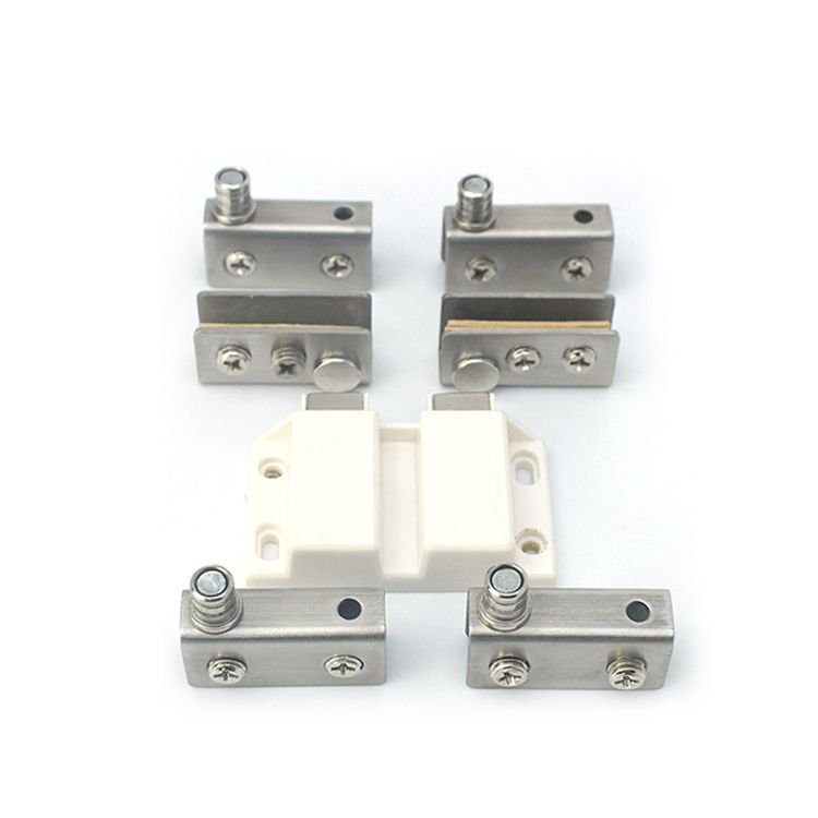 2 PCS Glass Clip Double Door Touching Exhibition