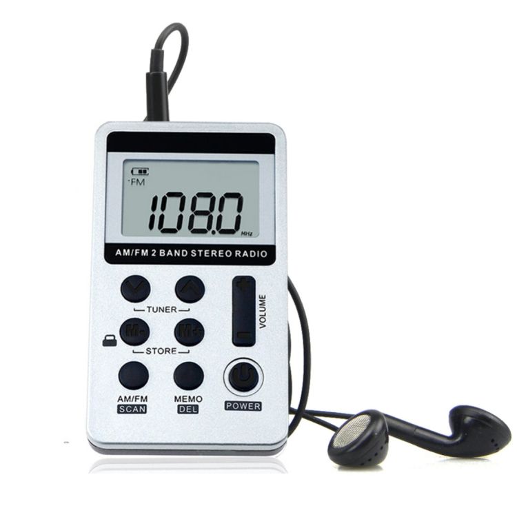 Portable AM / FM Two Bands Rechargeable Stereo Radio Mini Receiver