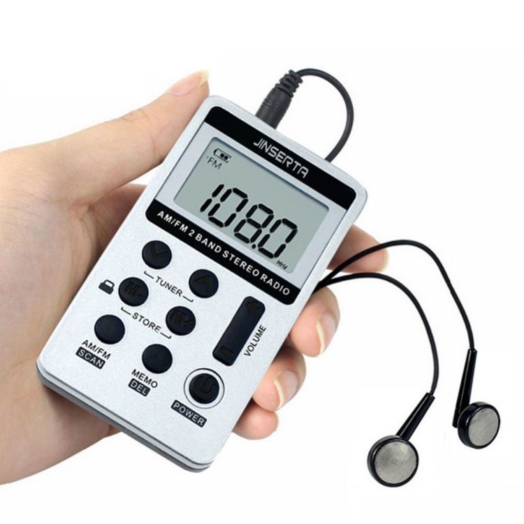 Portable AM / FM Two Bands Rechargeable Stereo Radio Mini Receiver