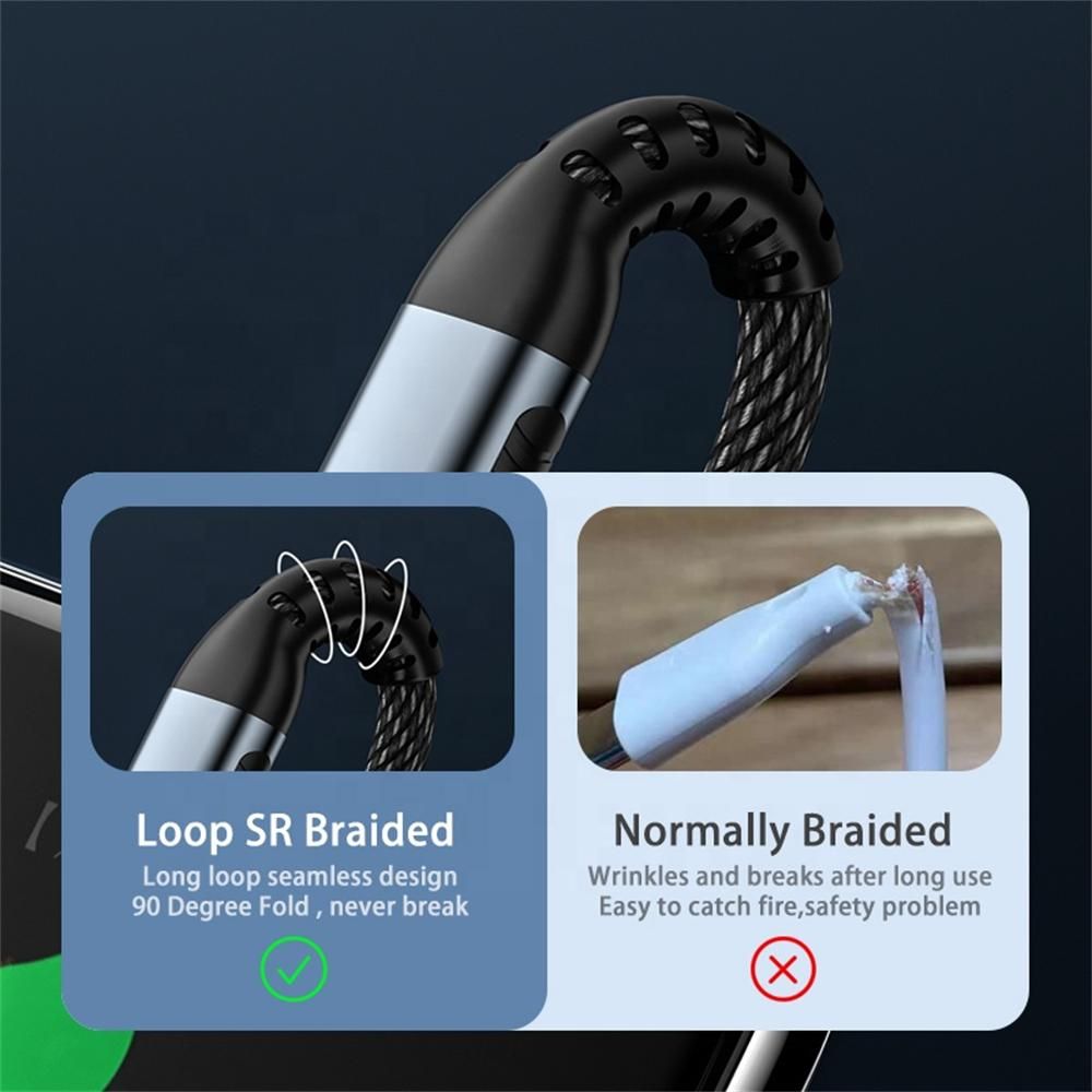 100W USB C To USB Type C Cable USBC PD Fast Charging Charger Cord USB-C 5A QC4.0 TypeC Cable 2M For Macbook Samsung Xiaomi POCO