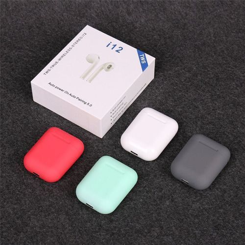 High Quality Earphones I12 Color Green White Mini Wireless Erpods For Phone Bluetooth Headphones