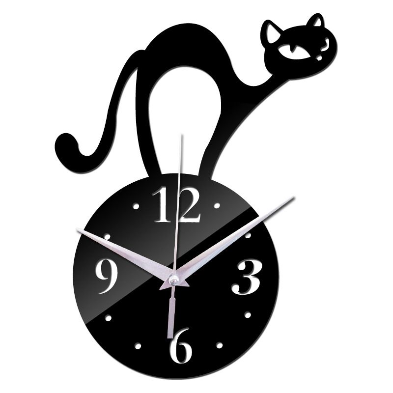 Kitten Wall Clock 3d Wallpapers Wall Decoration