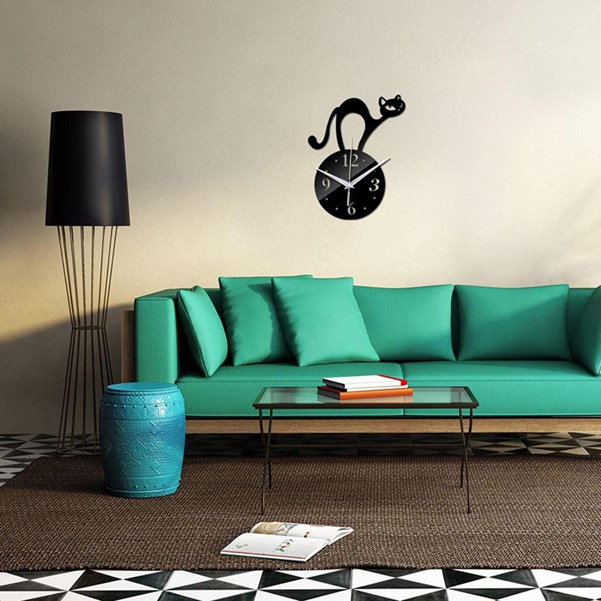 Kitten Wall Clock 3d Wallpapers Wall Decoration