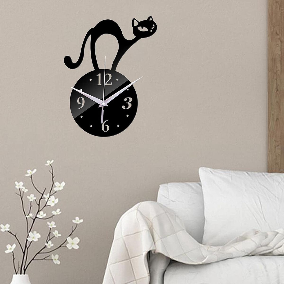Kitten Wall Clock 3d Wallpapers Wall Decoration