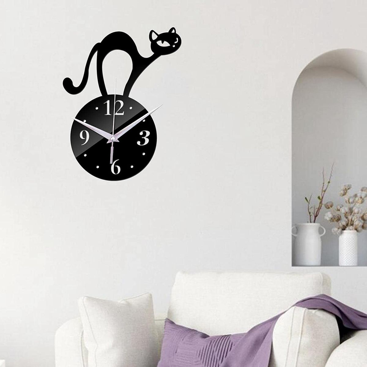 Kitten Wall Clock 3d Wallpapers Wall Decoration