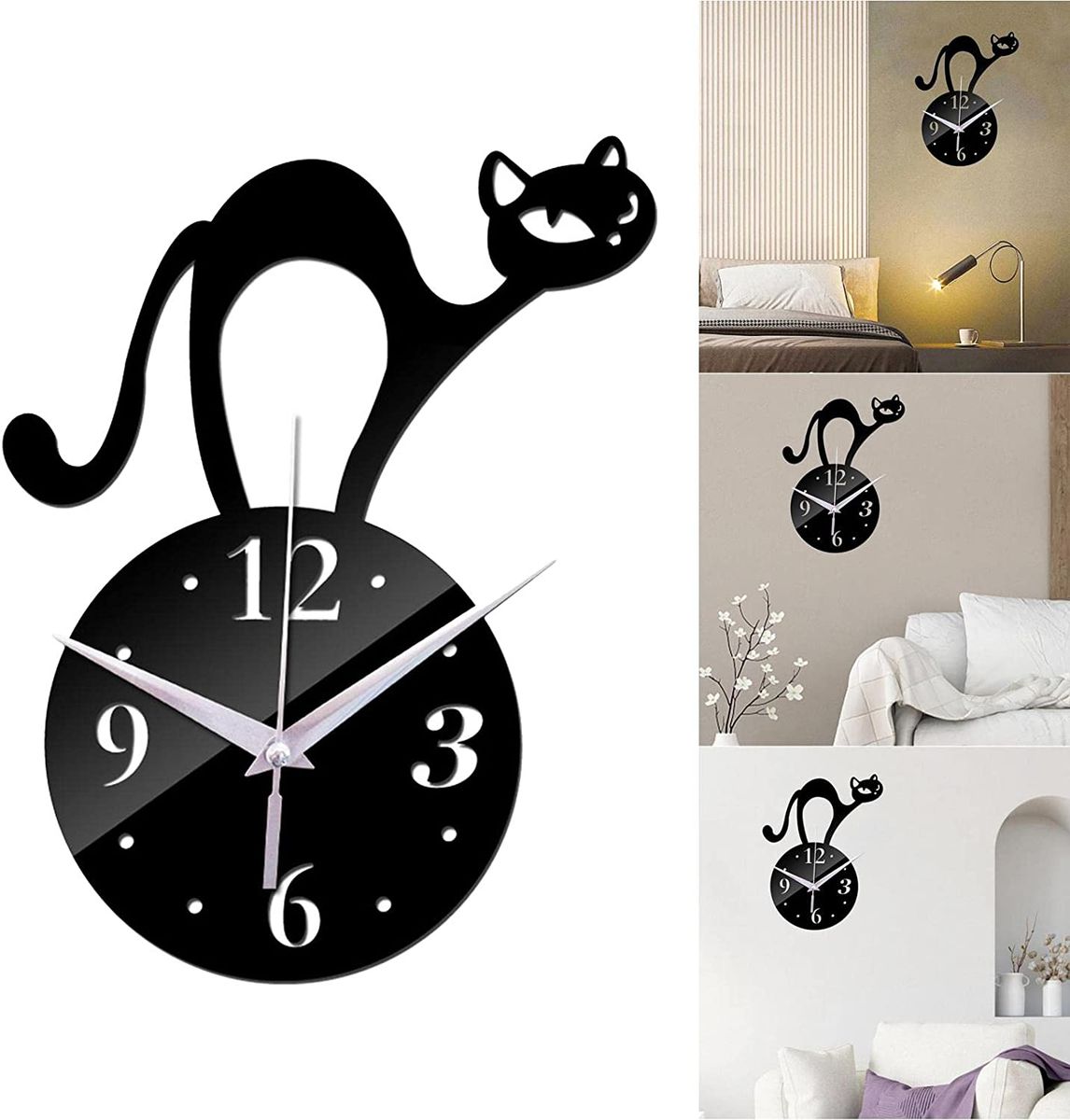 Kitten Wall Clock 3d Wallpapers Wall Decoration