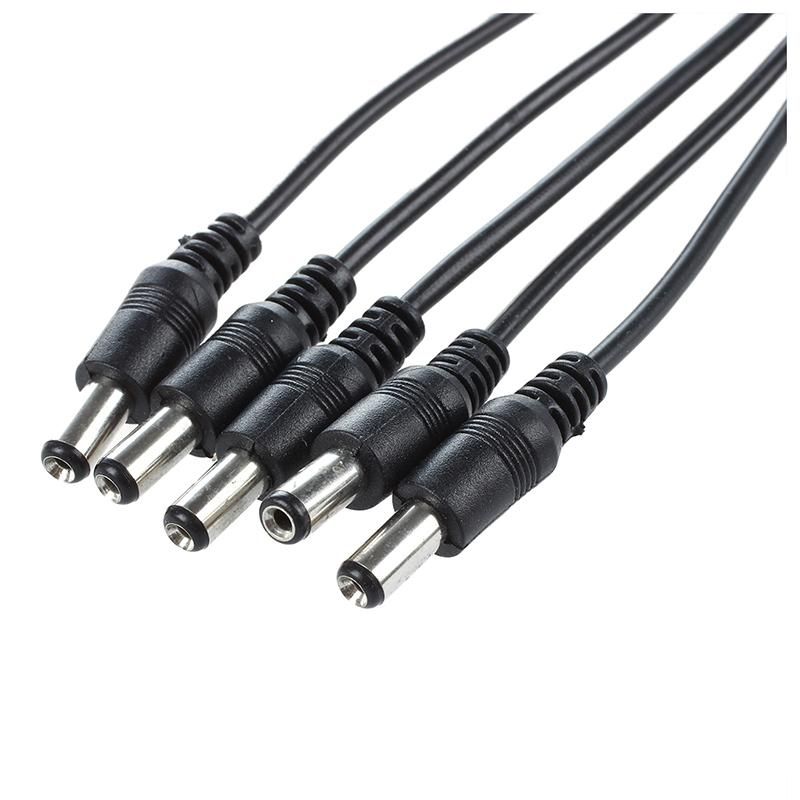 9V Effect Pedal Power AC DC Adapter US Plug W/ 5 Way Chain Splitte Cable