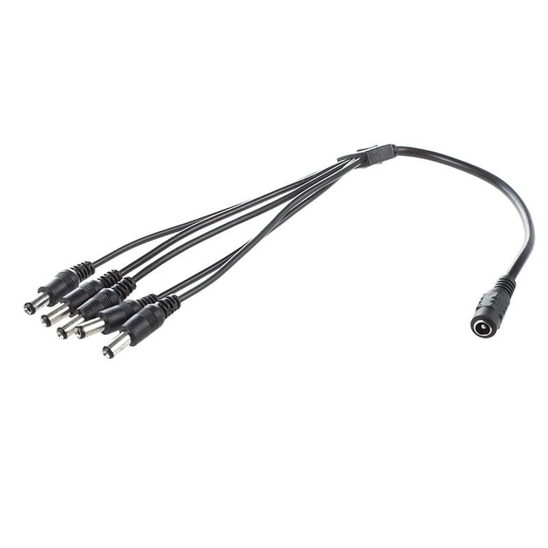 9V Effect Pedal Power AC DC Adapter US Plug W/ 5 Way Chain Splitte Cable