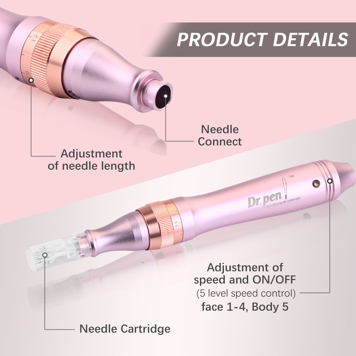 M7 Wirelessly Dr.Pen Electric Derma Pen Skin Care Tool Micro