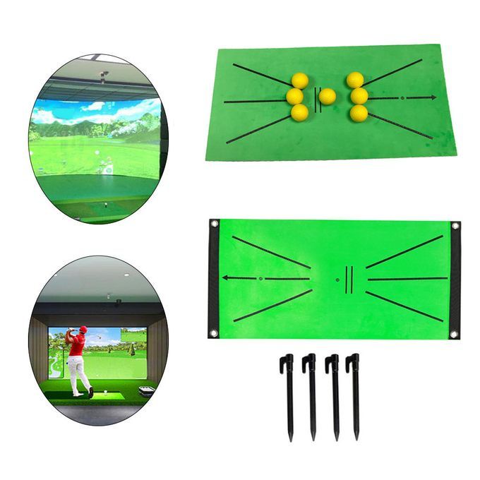 Golf Training Mat, Swing Detection Batting, Golf Practice With Balls