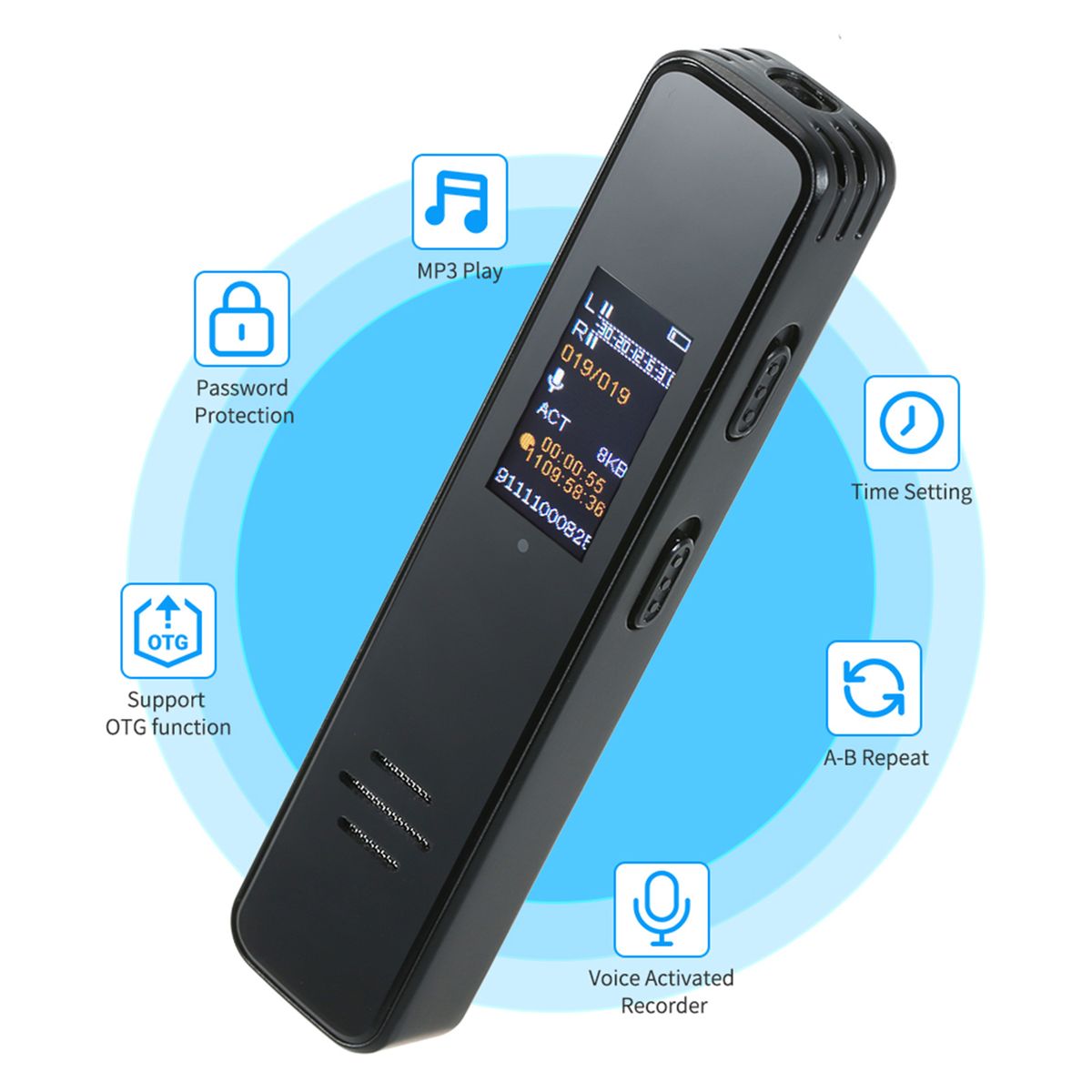 Audio Recorder Mini Digital Voice Activated
