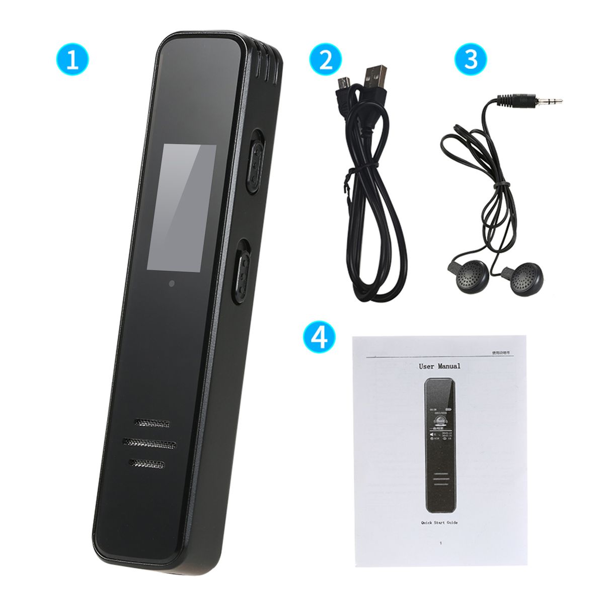 Audio Recorder Mini Digital Voice Activated