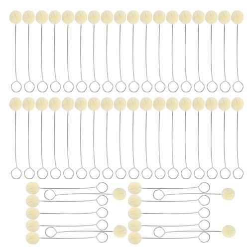 50 Pieces Wool Daubers Ball Brush Leather Dye