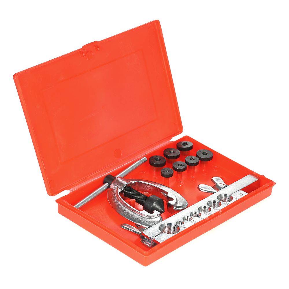 9pcs Double Pipe Flaring Tool Kit Set Tube Bender Pipe