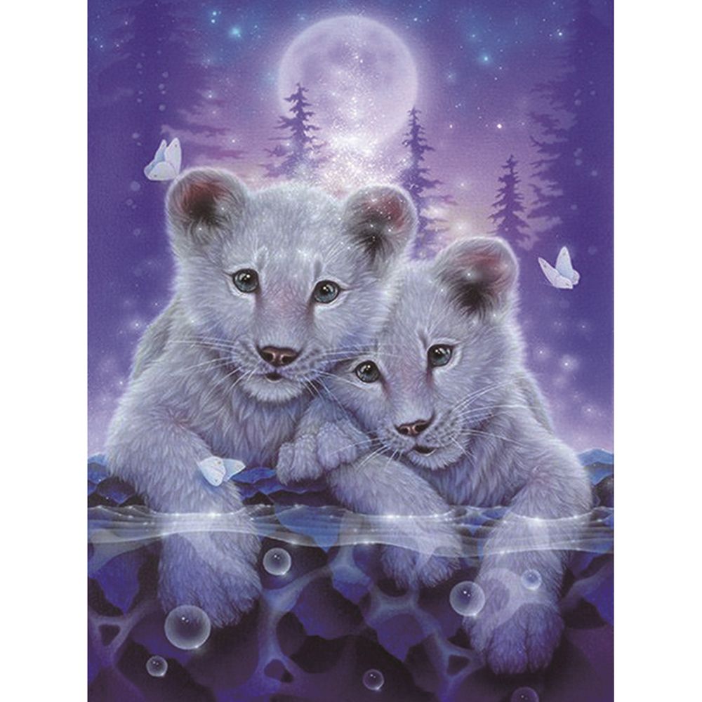 8 * 10 Inches/20 * 25cm DIY 5D Diamond Painting Kit Tiger