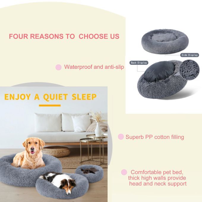 Comfortable Bed For Small Pets With Removable Cushion Large