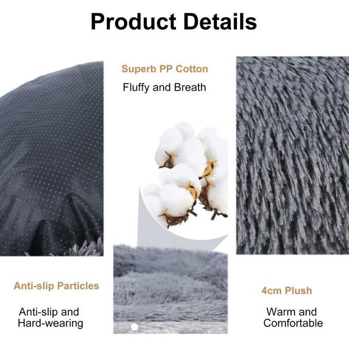 Comfortable Bed For Small Pets With Removable Cushion Large