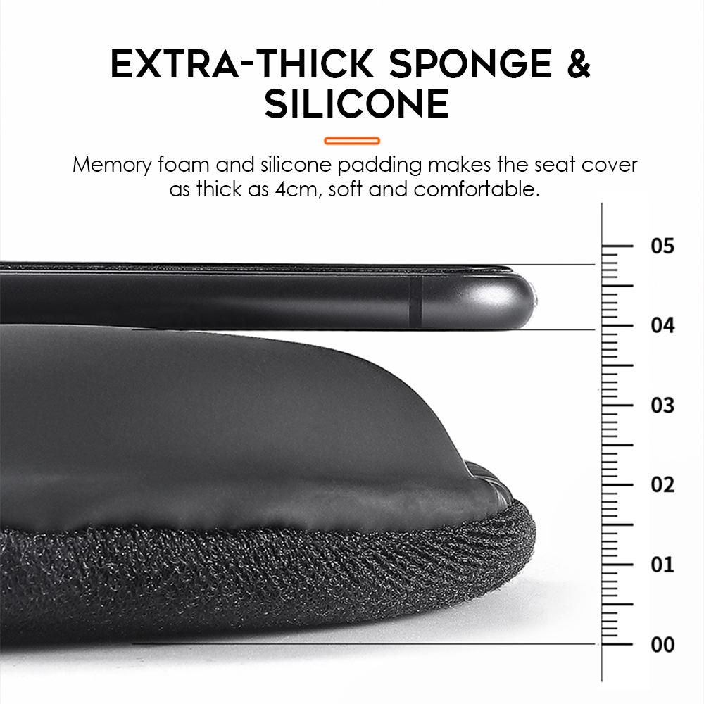 Anti-slip Bike Saddle Cover Soft Silicone Padded Bicycle Seat Cover Bike Seat Cushion Pad for Mountain Road Bike Outdoor Cycling