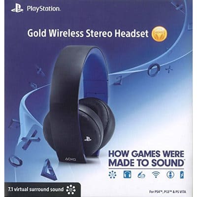 Sony PlayStation Gold Wireless Stereo Headset - Jet Black