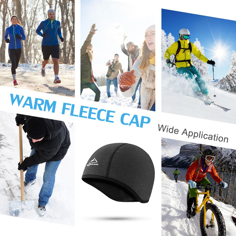 Ski Cap With Ear Covers Cycling Helmet Liner Winter Water