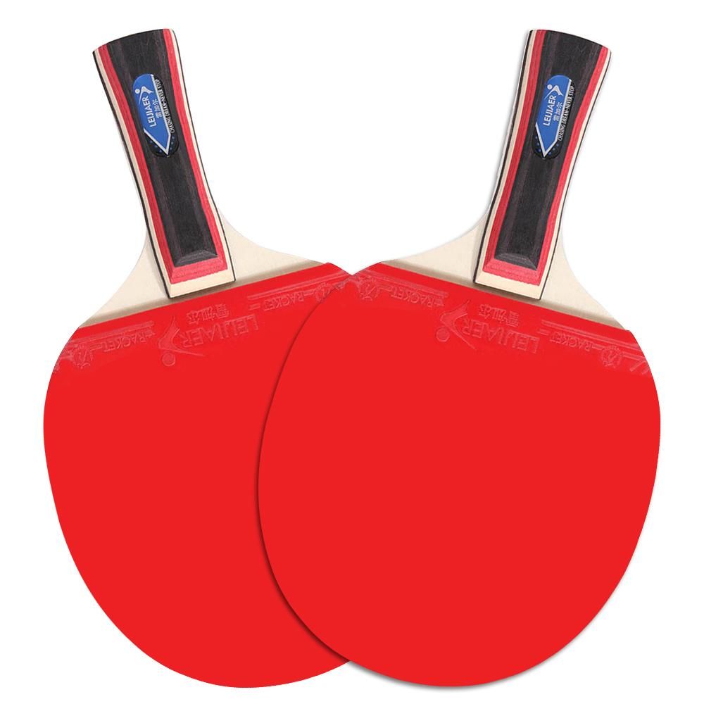 Table Tennis 2 Player Set 2 Table Tennis Bats Rackets with 3 Ping Pong Balls for Students Beginners