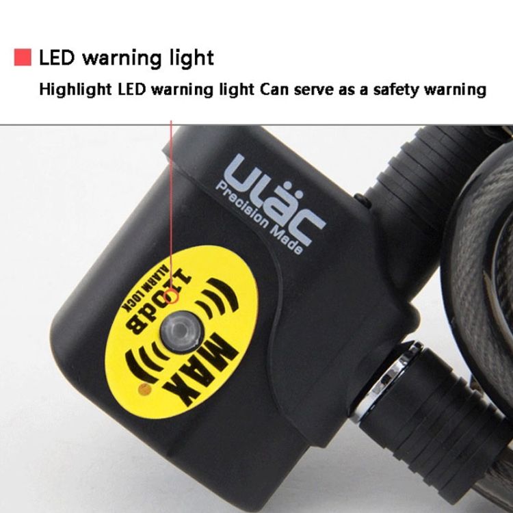 AL-3P Bicycle Alarm Cable Lock