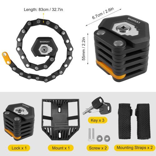 Foldable Bike Lock Anti-theft 85cm Bicycle Folding Lock