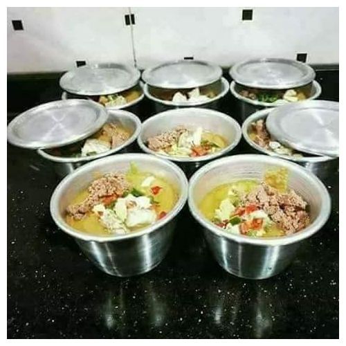 12 Pcs Re-Usable Aluminium Moin Moin Cups With Cover