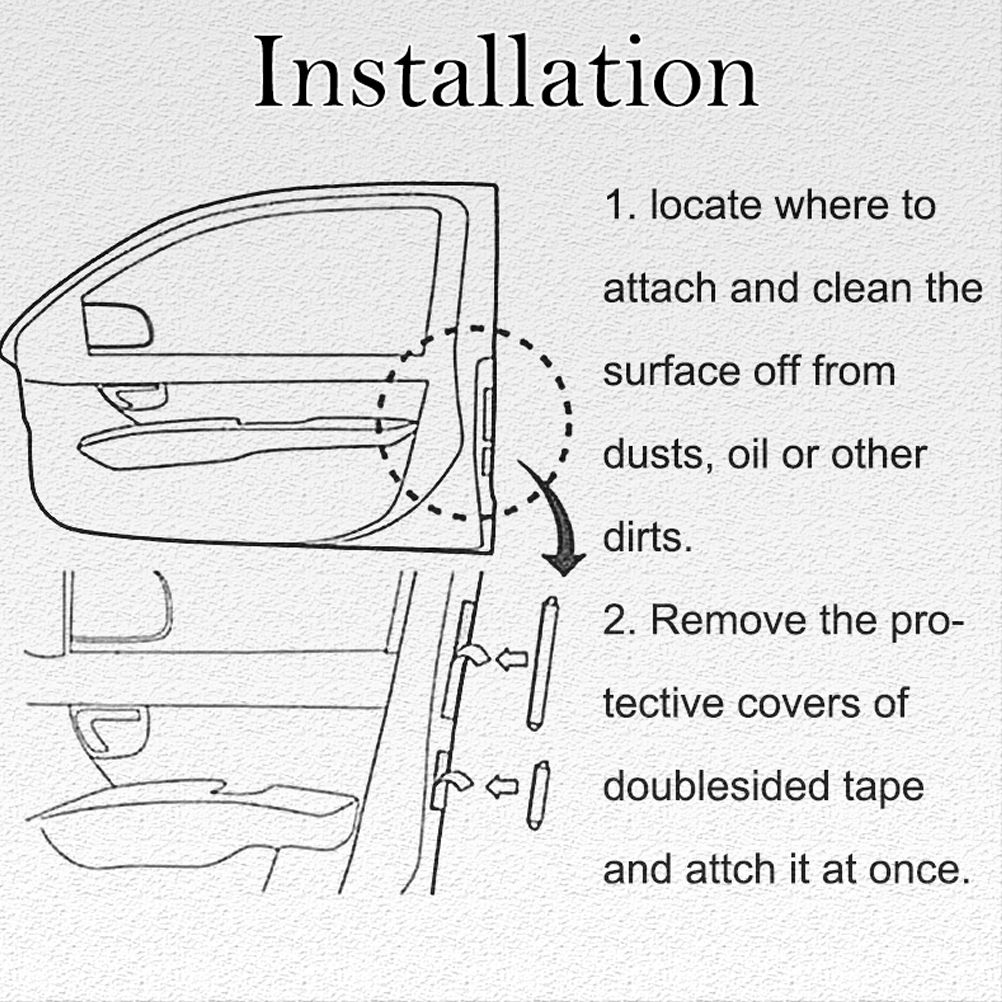 Xukey Car Door Edge Protector Auto Moulding Trim Guards Bar