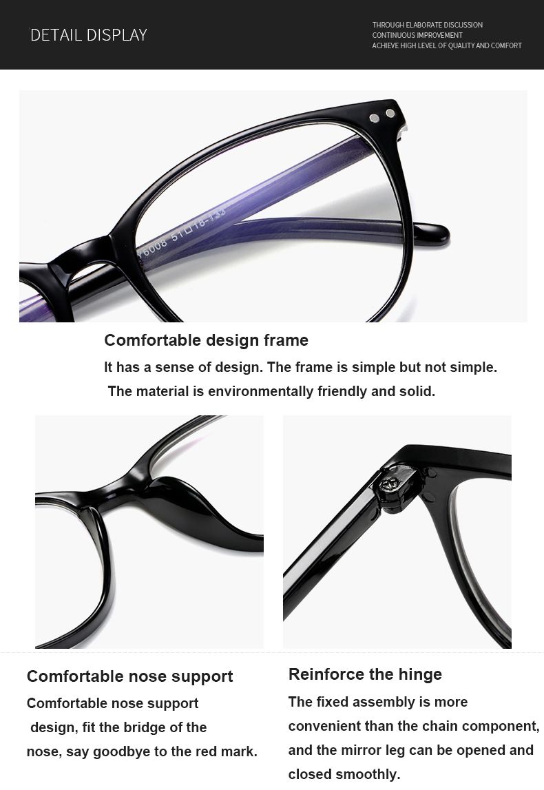 Boyseen Anti-blue Myopia Glasses 6008