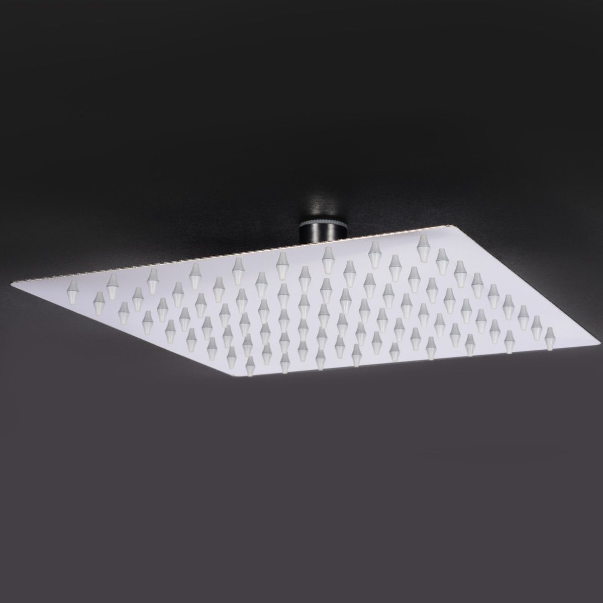 8'' Large Quality Bath Shower Head Square Stainless Steel Shower Head Rainfall Powerful Top Spray Tool Bathroom