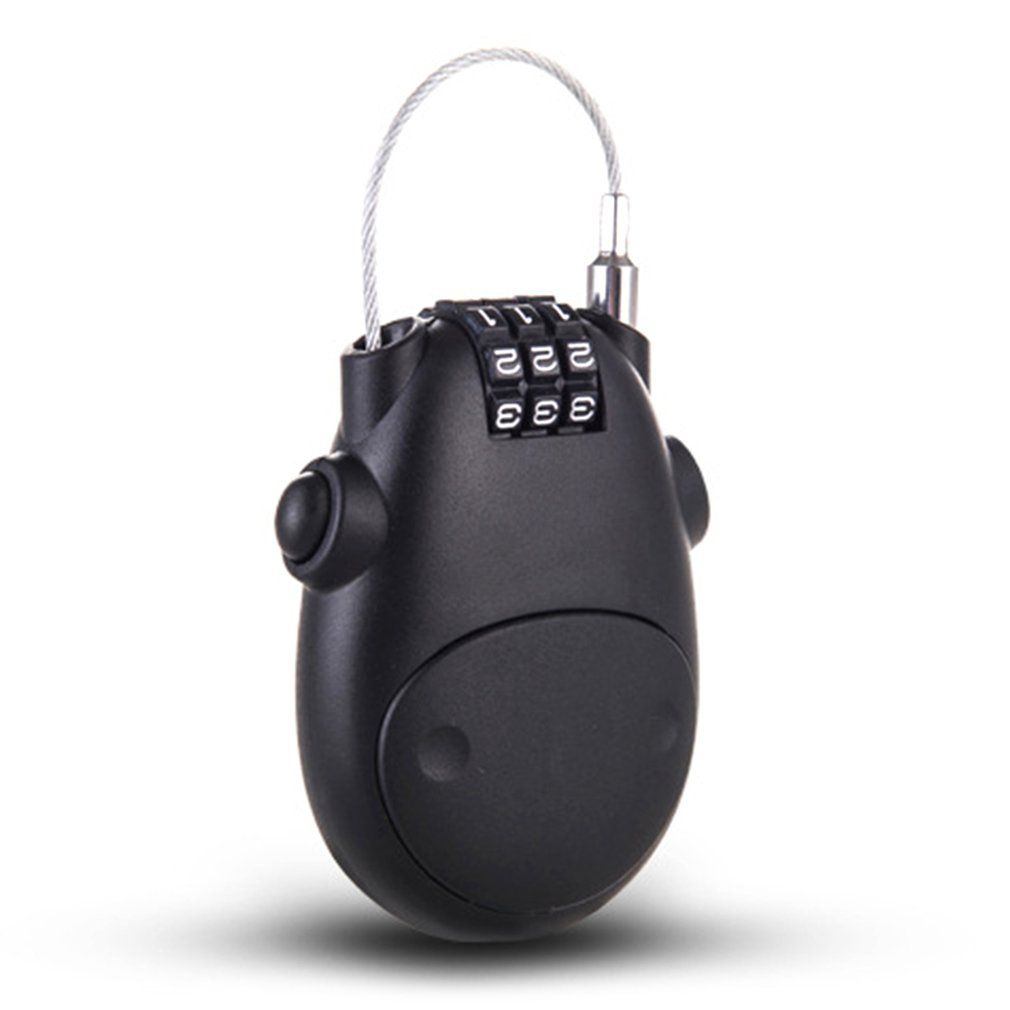 Telescopic Wire Rope Steel Cable Wire Code Lock Security Digit Password Lock