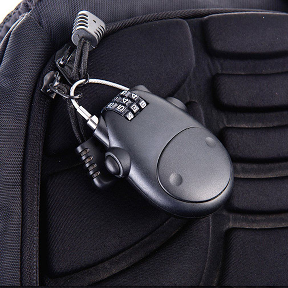 Telescopic Wire Rope Steel Cable Wire Code Lock Security Digit Password Lock