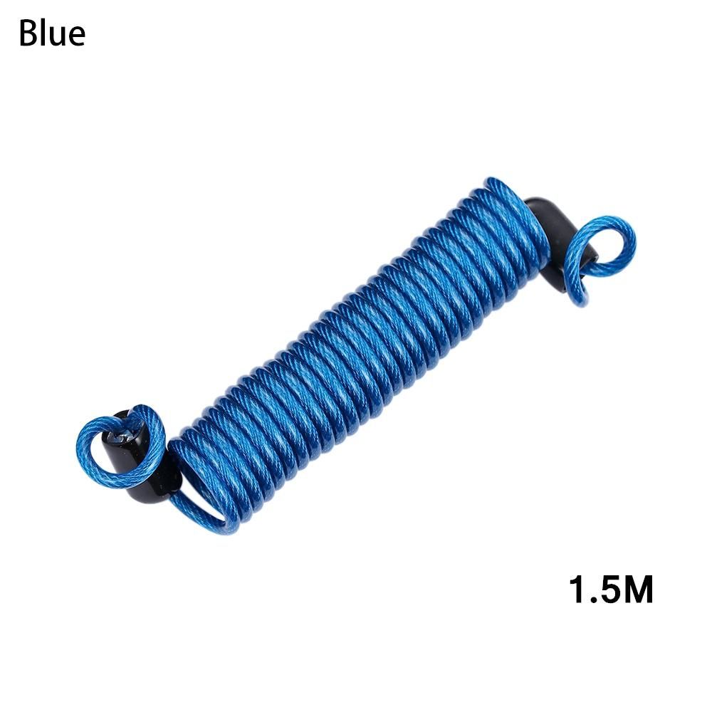 1Pc 1M/1.5M/2.5M  for Motorcycle Security LoBike Gadgets Bicycle Spring Zipper Anti-theft Rope Alarm Panel LoSports