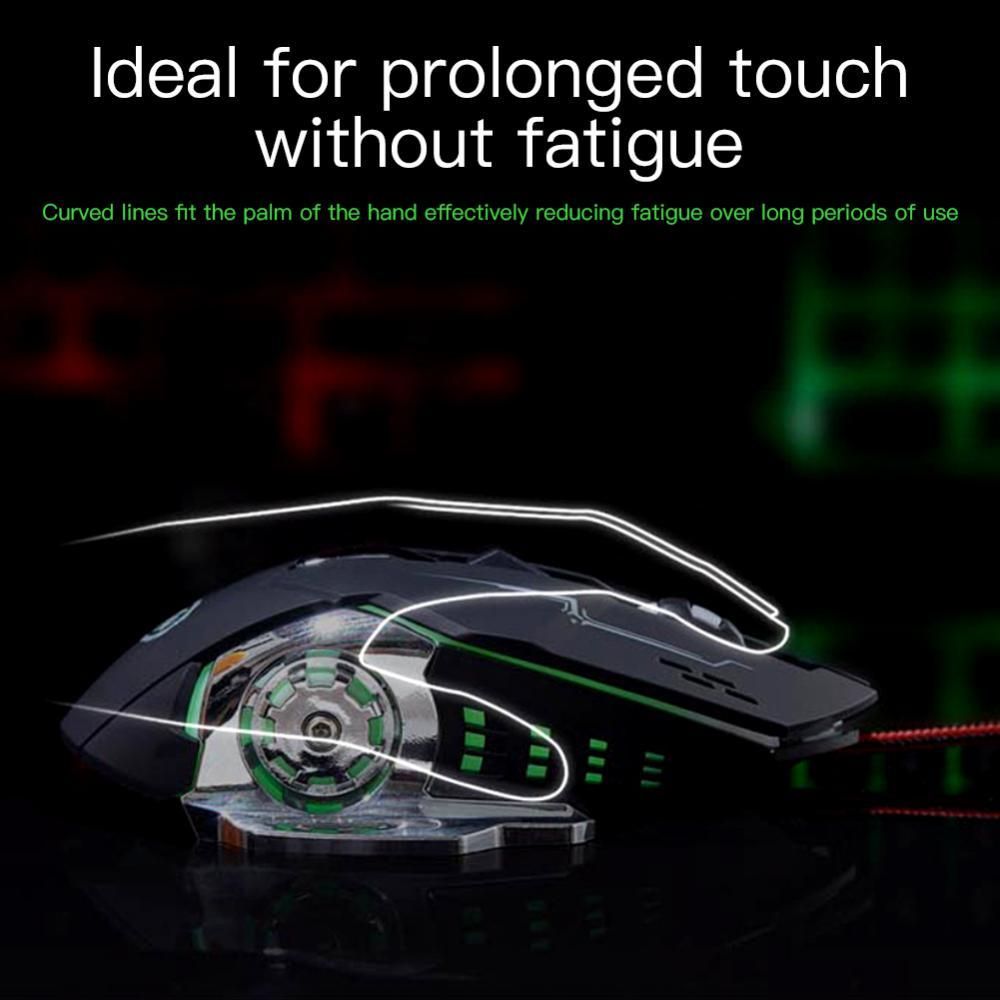 Wireless/ Wired Gaming Mouse 3600 Dpi Portable Silent Mouse 6 Buttons 2.4ghz Pc