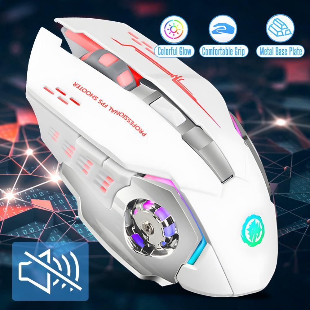 Wireless/ Wired Gaming Mouse 3600 Dpi Portable Silent Mouse 6 Buttons 2.4ghz Pc