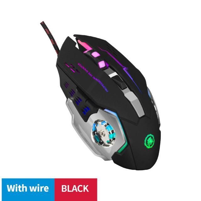 Wireless/ Wired Gaming Mouse 3600 Dpi Portable Silent Mouse 6 Buttons 2.4ghz Pc