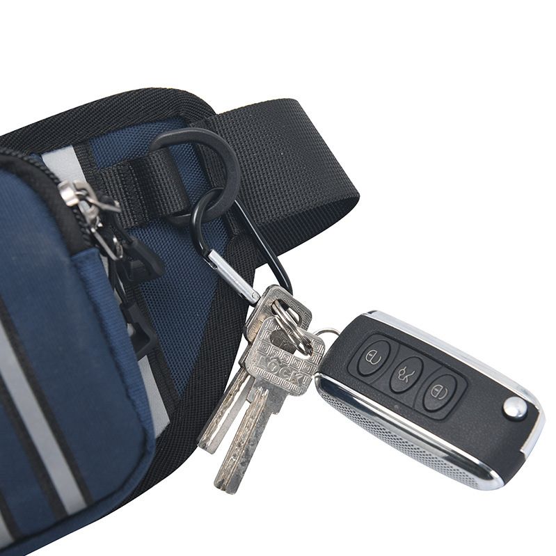 Hands Free Dog Leash Belt Bag With Reflective Strip For