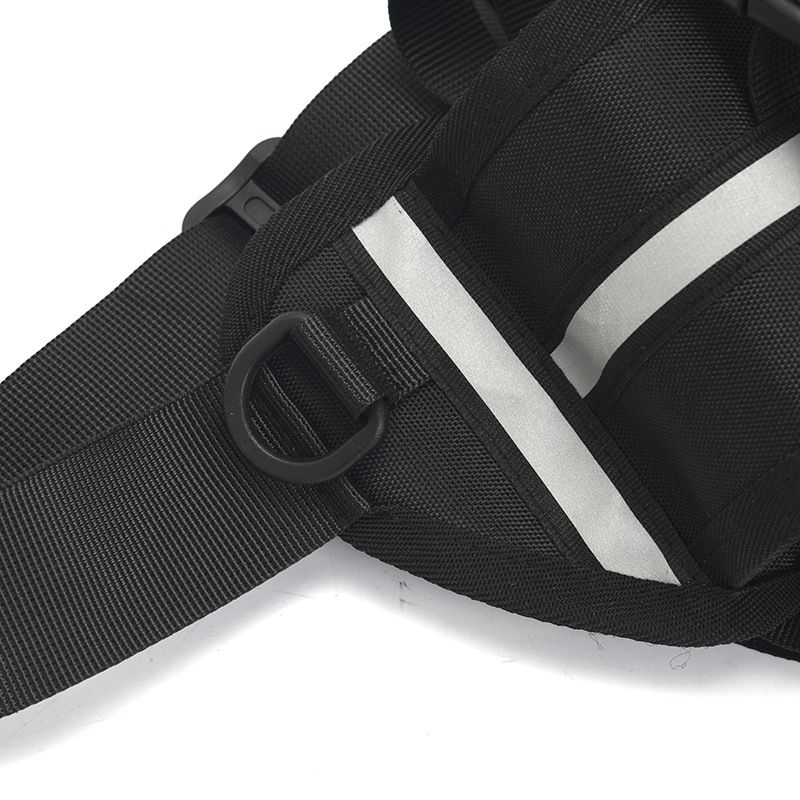 Hands Free Dog Leash Belt Bag With Reflective Strip For