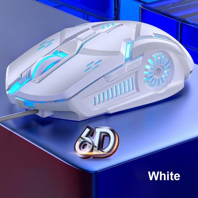 E-sport 3200 DPI Gaming Mouse Zero Delay 6D Mechanical Wired Mouse RGB Macro