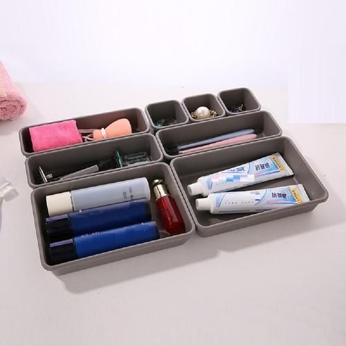 8 Pcs Home Drawer Organizer Box Storage Trays Box Office Storage Kitchen Bathroom Cupboard Jewelry Makeup Desk Organization