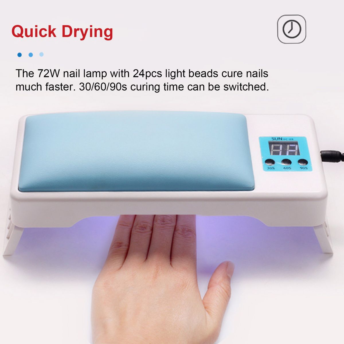 Foldable Nail Pillow UV LED Nail Lamp Polish Nail Dryer
