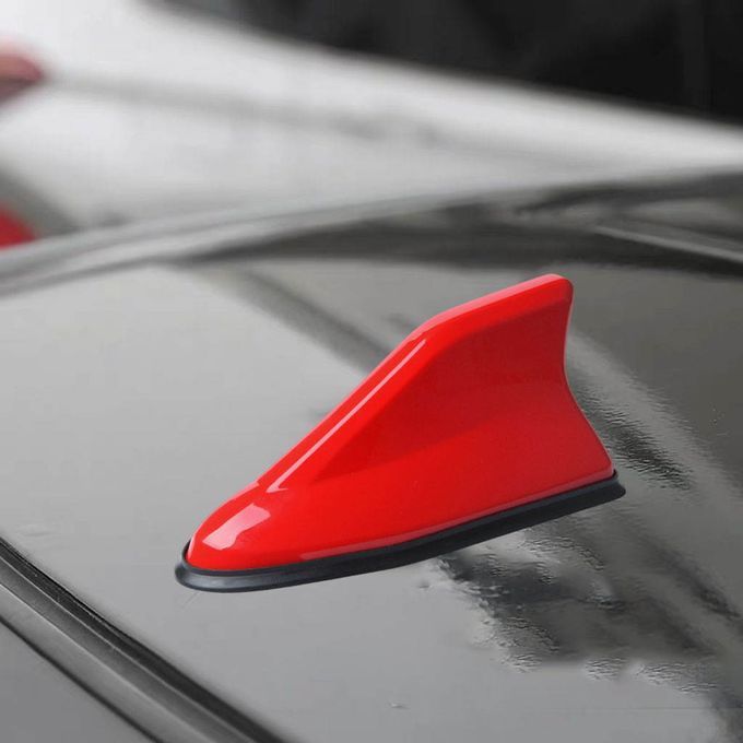 Shark Fin Antenna Universal Car Decoration AM FM Radio Signal Red
