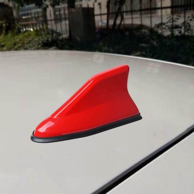 Shark Fin Antenna Universal Car Decoration AM FM Radio Signal Red