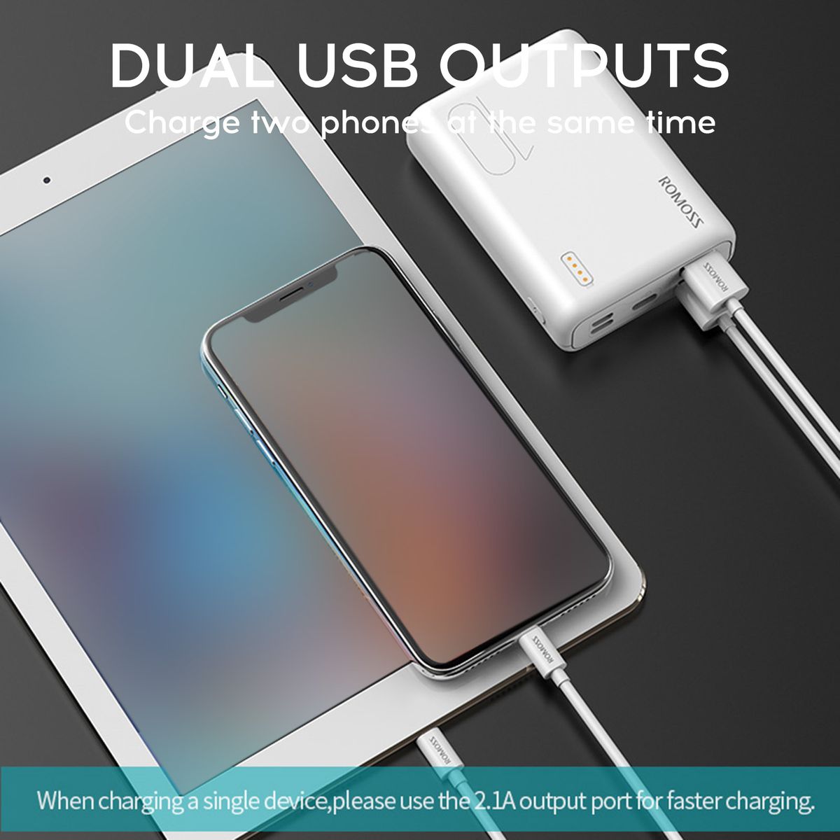 10000mAh Power Banks Fast Charger Dual USB Output